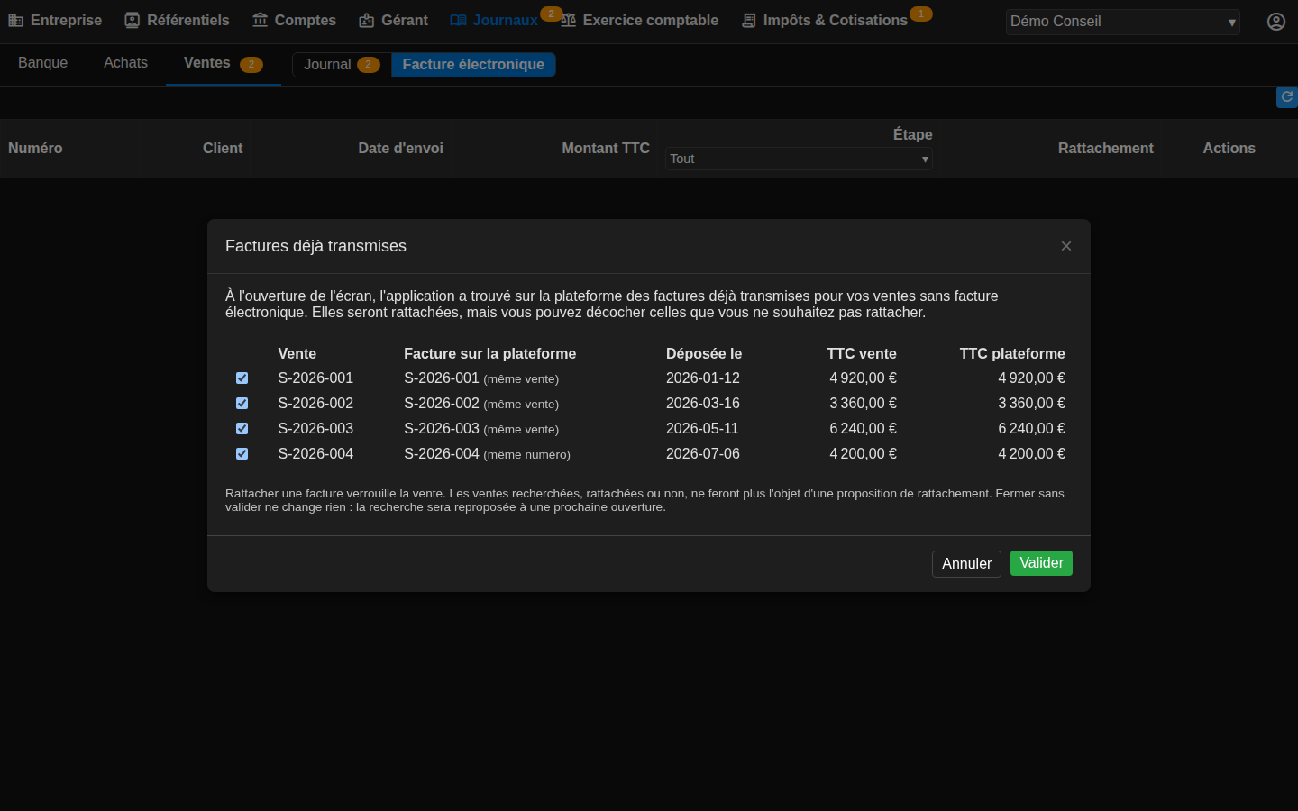 E-invoice lifecycle